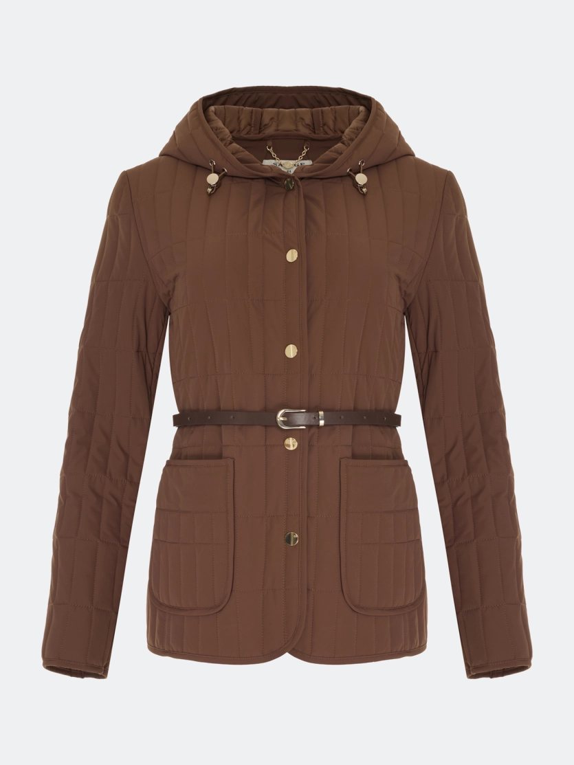 Куртка с тонким ремнем