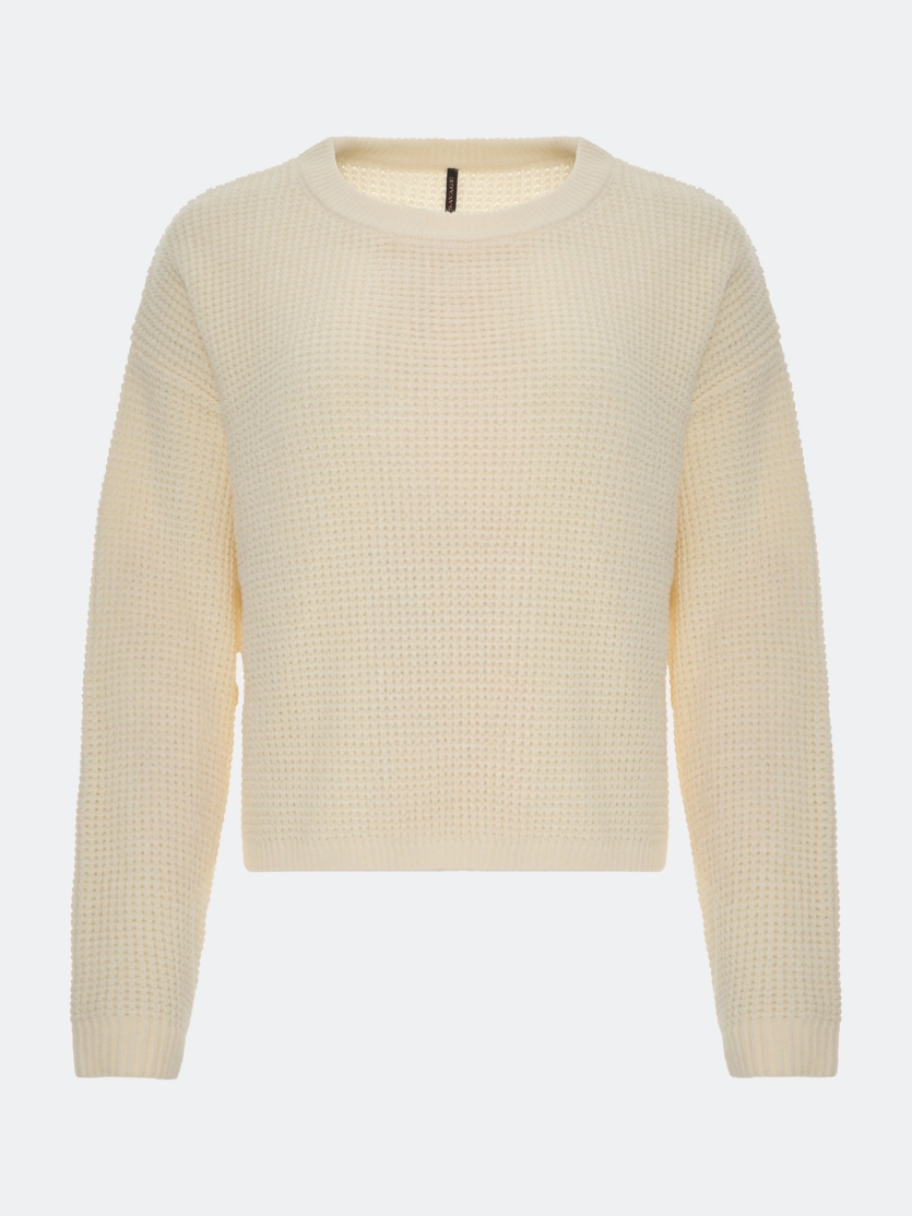 Свитер с текстурной вязкой