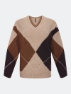 Свитер с узором "аргайл"