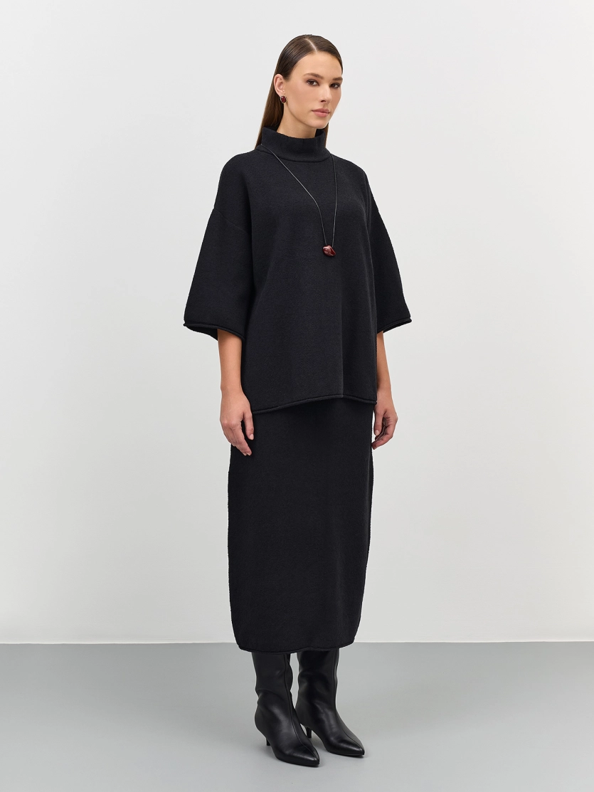 Oversize джемпер из текстурной пряжи