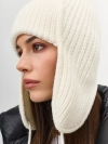 Вязаная шапка-ушанка