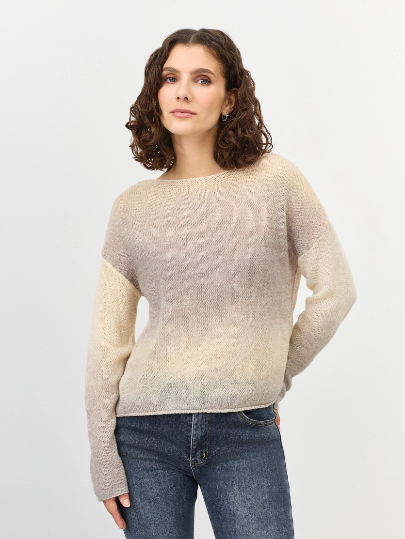 Джемпер с градиентным принтом