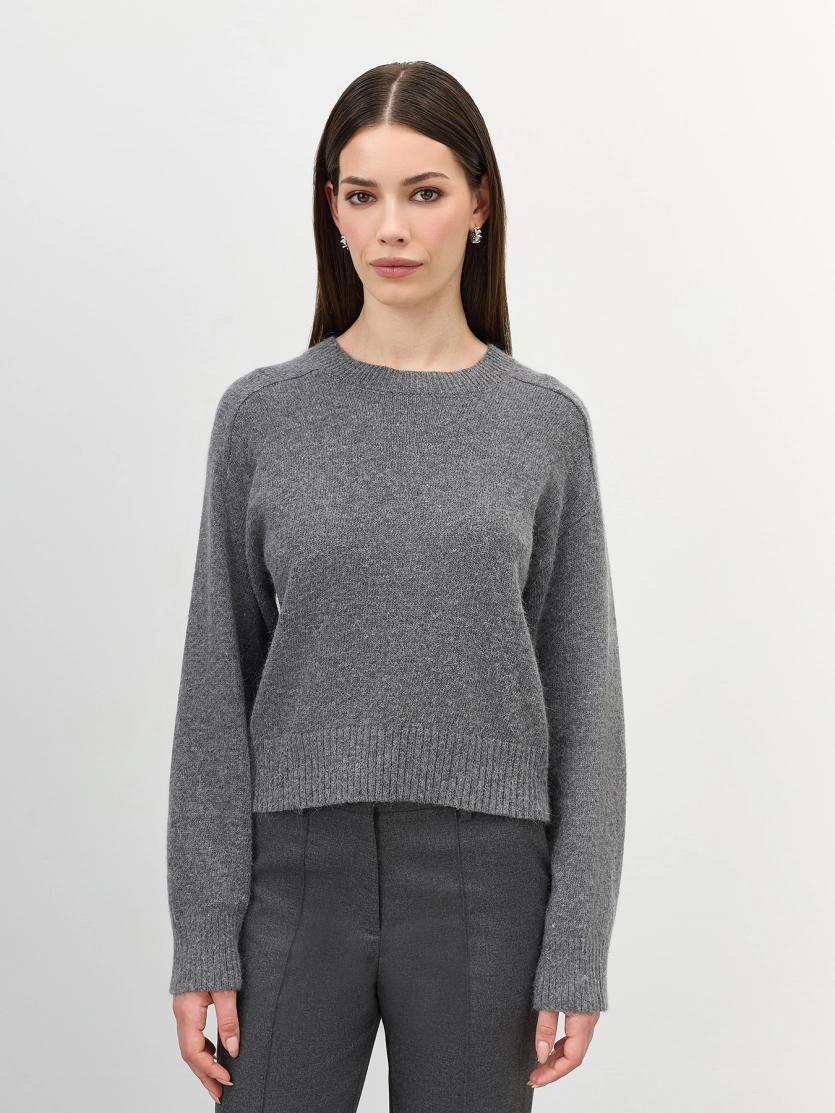 Пушистый джемпер с ангорой