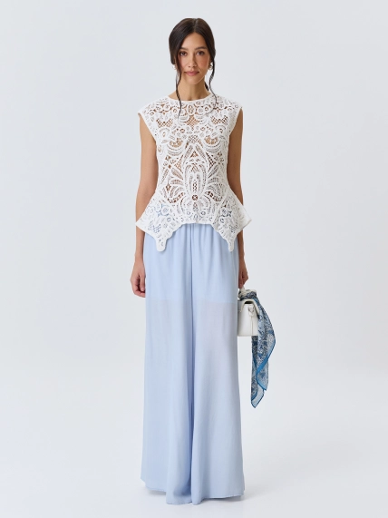 Широкие брюки палаццо