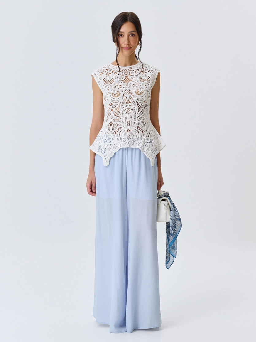 Широкие брюки палаццо