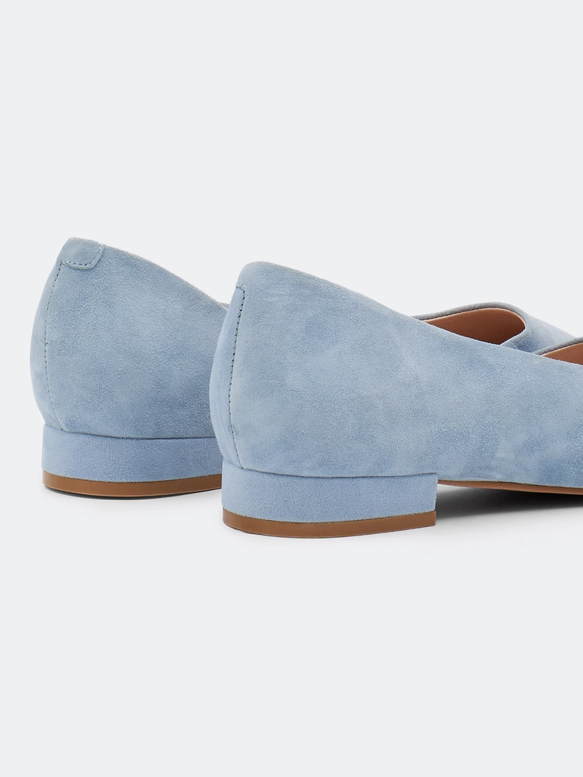 Туфли лодочки из натуральной замши