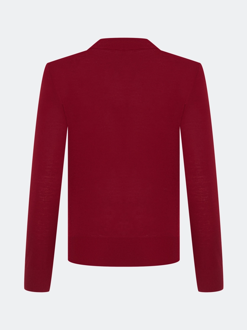 Яркий джемпер с шелком