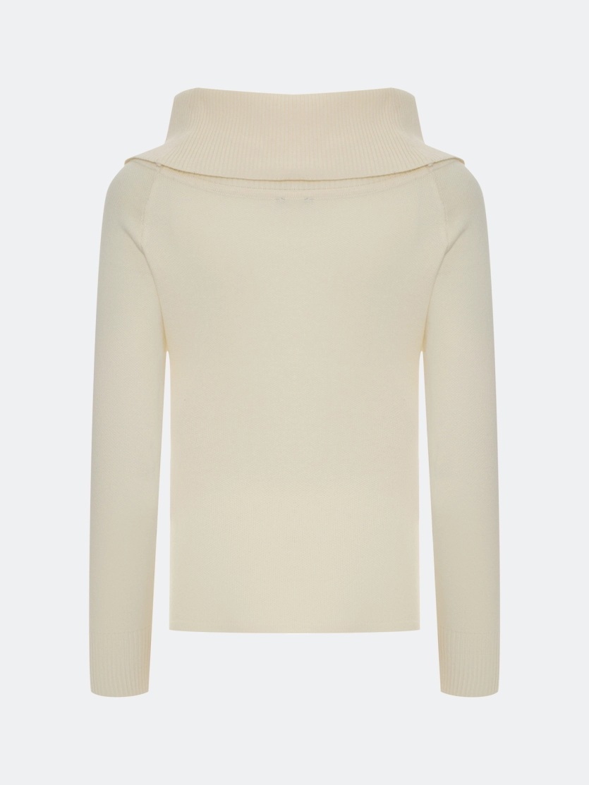 Джемпер с открытыми плечами