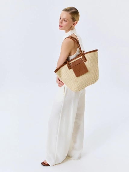 Сумка-тоут из рафии