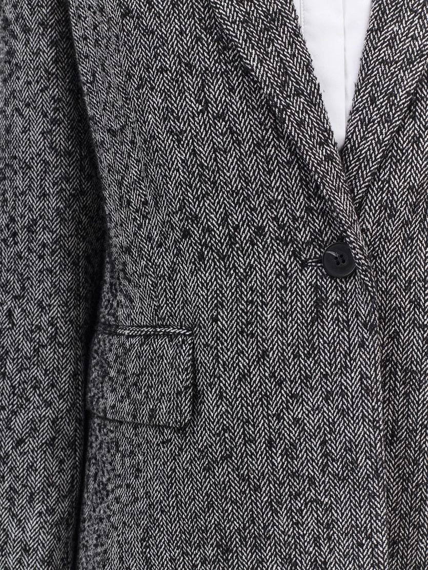 Однобортный жакет  из твида