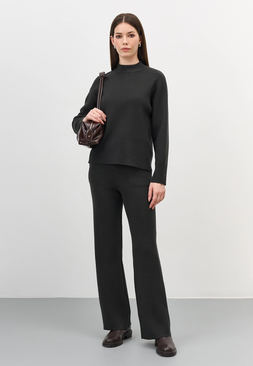 Вязаные брюки с шерстью