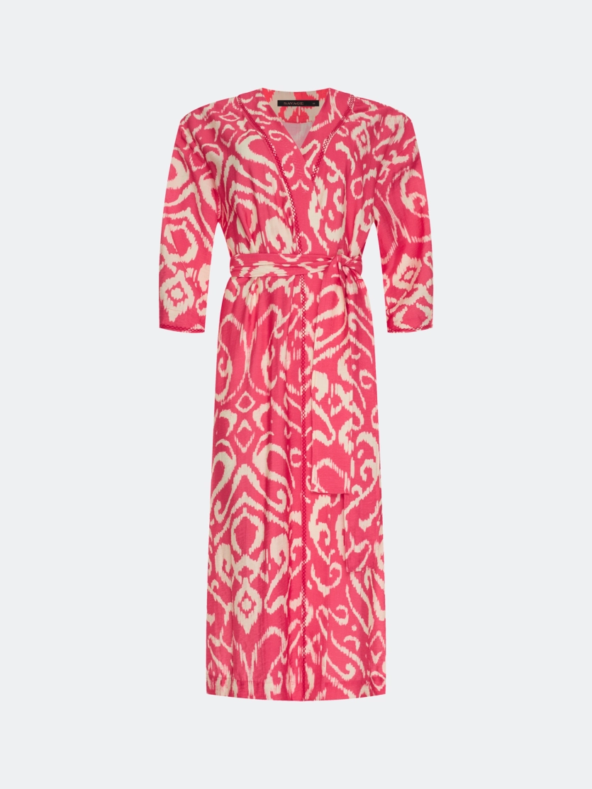 Яркое кимоно с этническим принтом