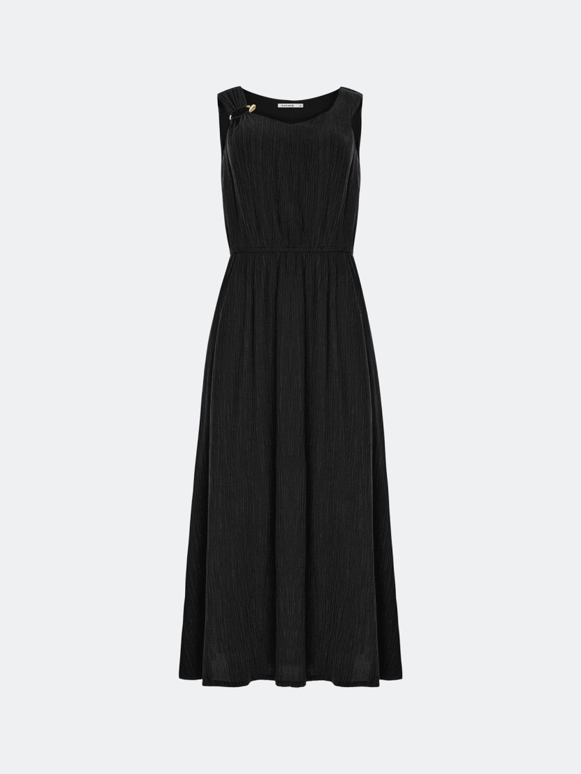 Платье из фактурного тенселя