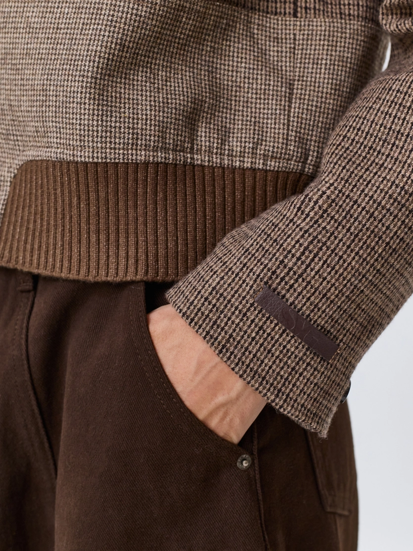 Укороченный жакет в стиле "Patchwork"