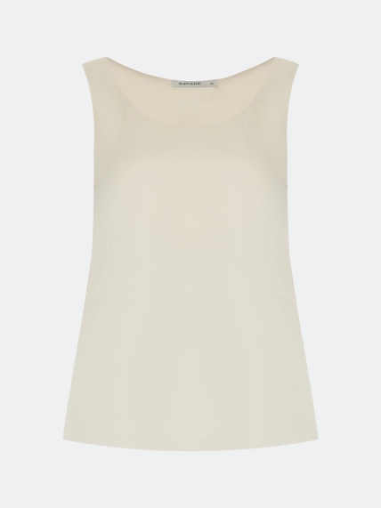 Свободный сатиновый топ