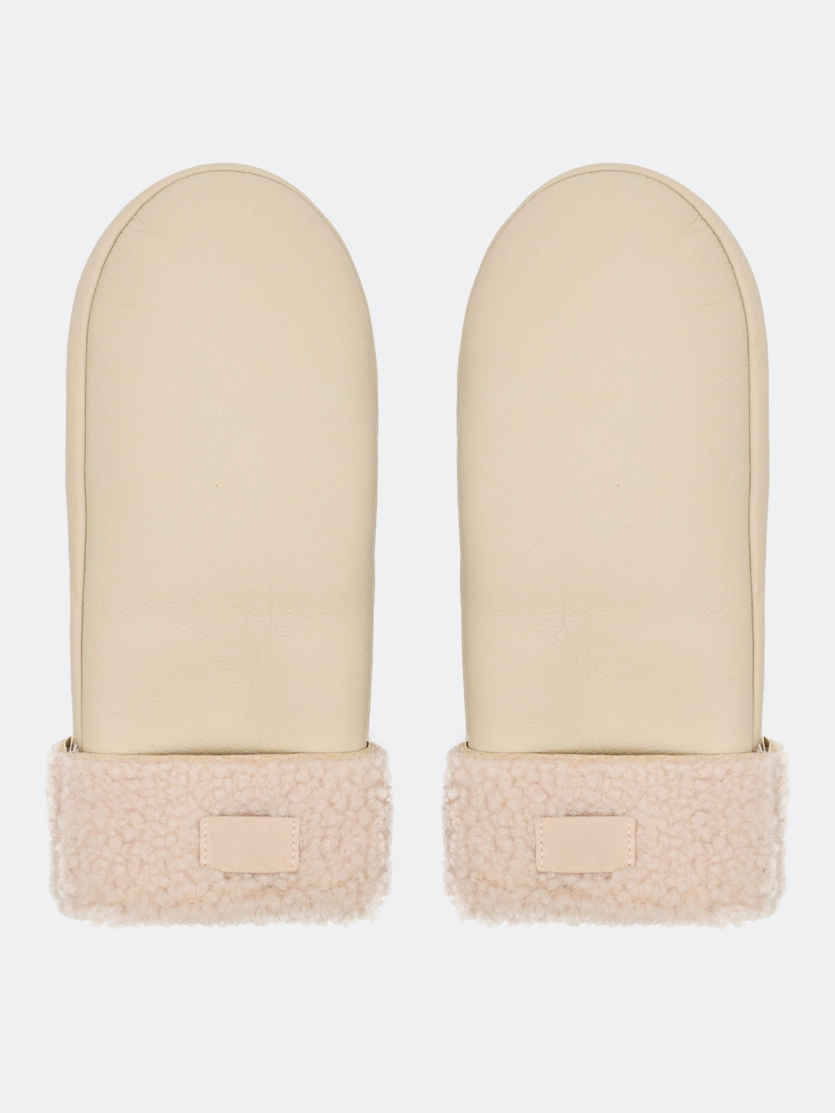 Варежки из искусственной овчины