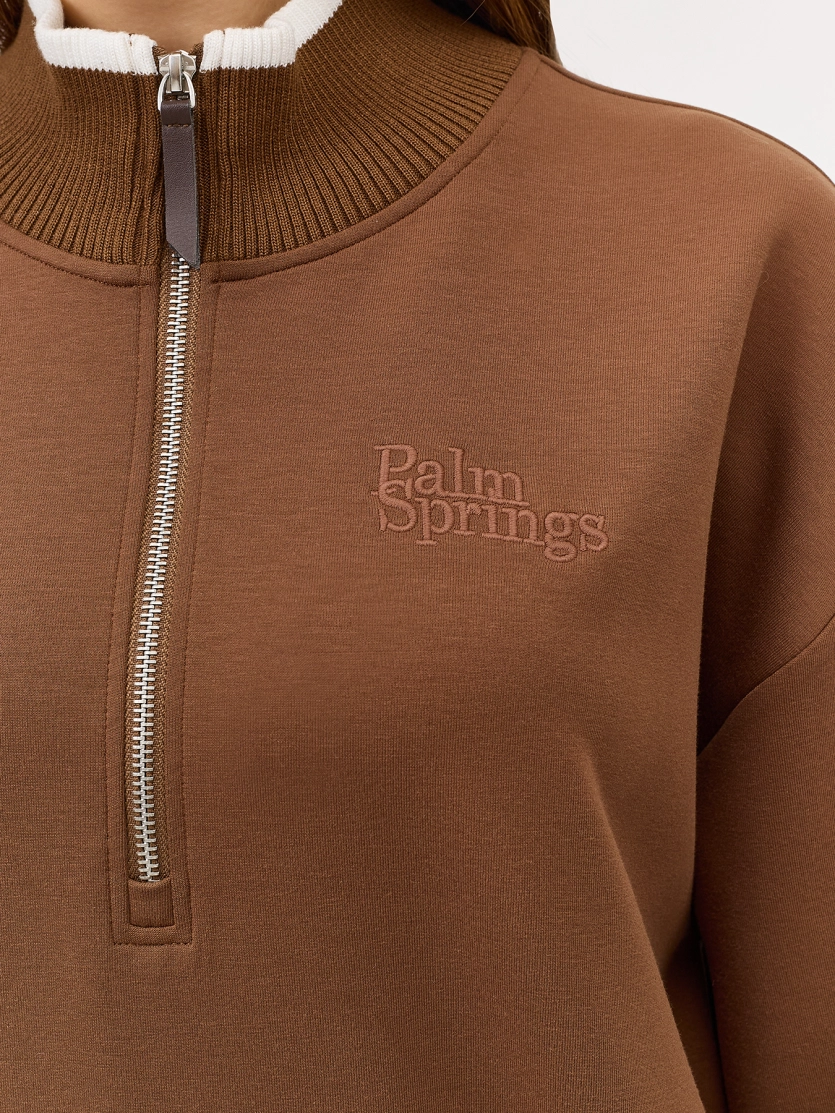 Джемпер с короткой молнией