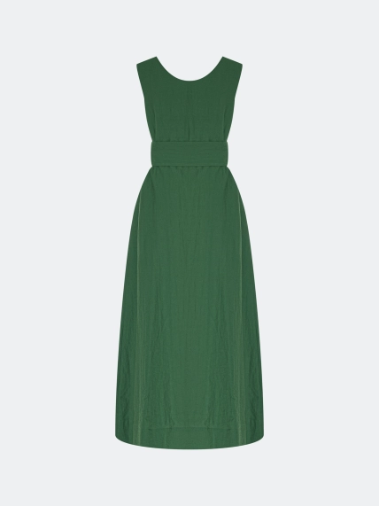 Свободное платье с поясом