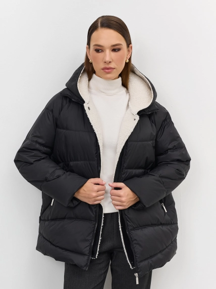 Куртка с манишкой из искусственной овчины