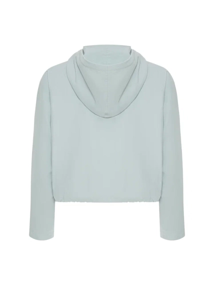 Укороченная ветровка с капюшоном