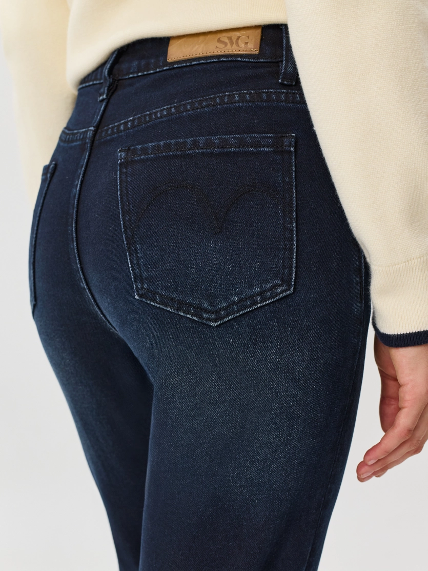 Темно-синие джинсы Boot cut