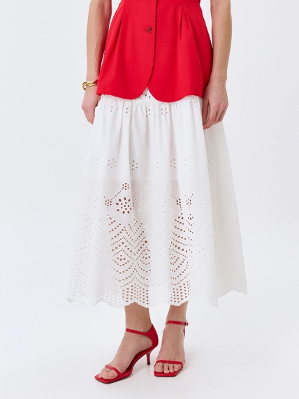 Ажурная юбка из хлопкового шитья