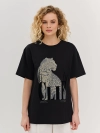 Oversize футболка с принтом