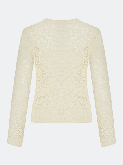 Ажурный вязаный  джемпер 