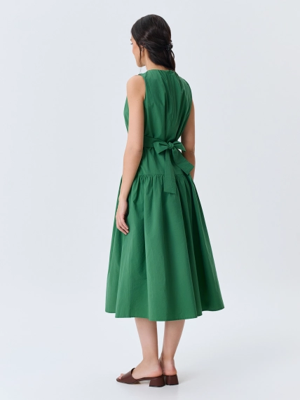 Яркое платье-миди из хлопка