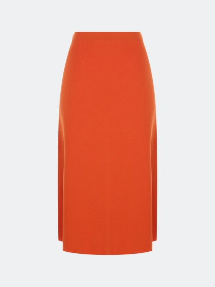 Вязаная юбка миди