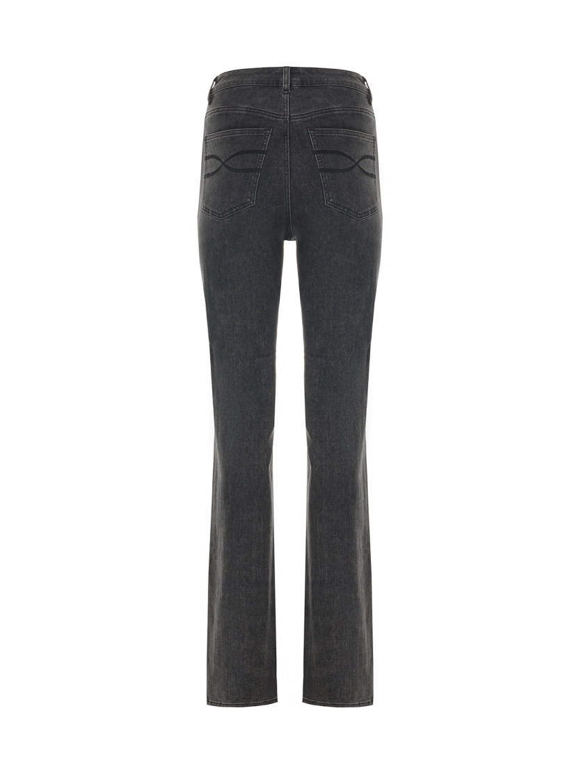 Графитовые джинсы bootcut