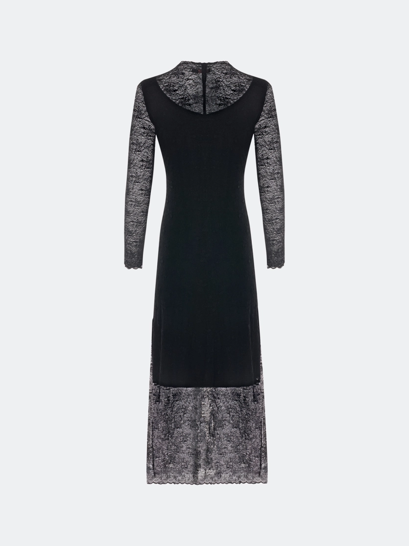 Кружевное платье макси