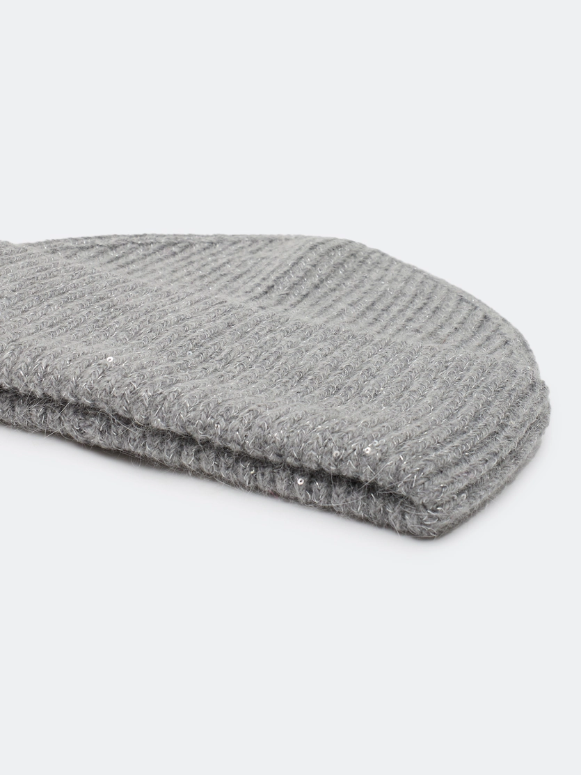 Шапка бини с широким отворотом