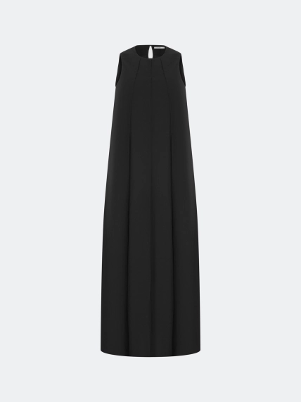 Платье макси с акцентными складками