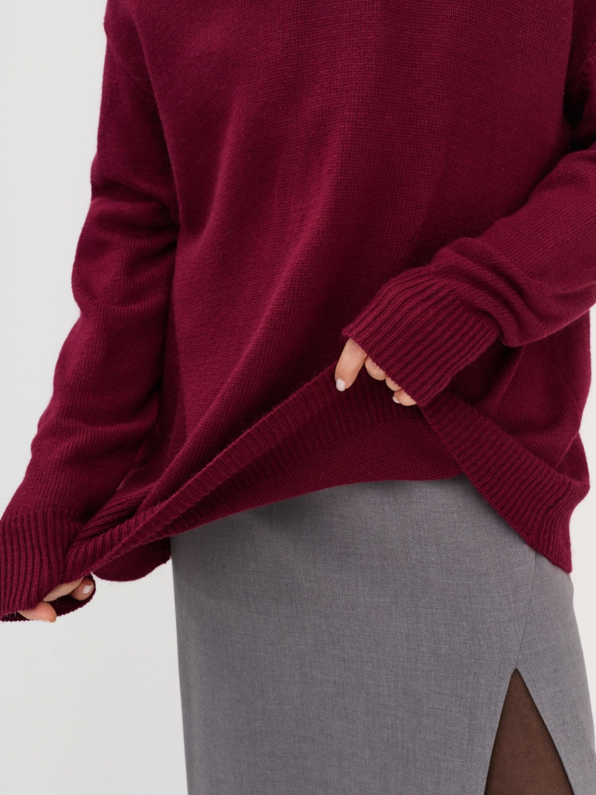 Oversize джемпер с ангорой