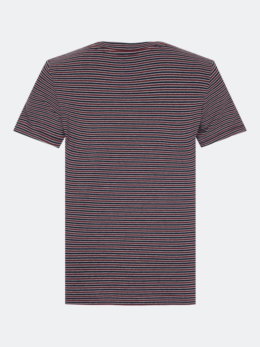 Приталенная футболка в полоску