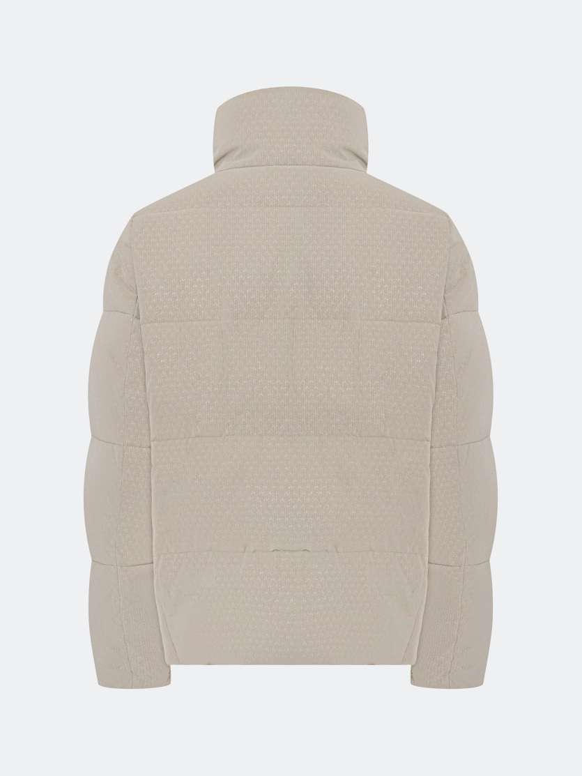 Куртка с имитацией вязаной фактуры