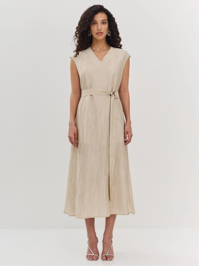 Легое платье из фактурной вискозы