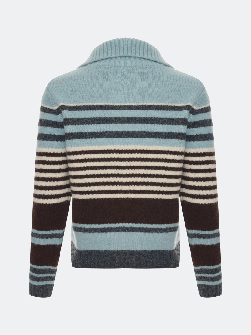 Кардиган в яркую полоску