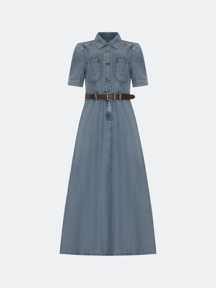 Платье-миди из денима