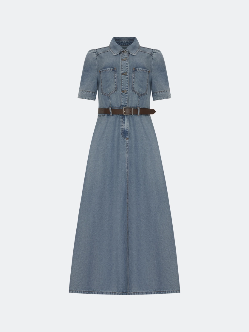 Платье-миди из денима