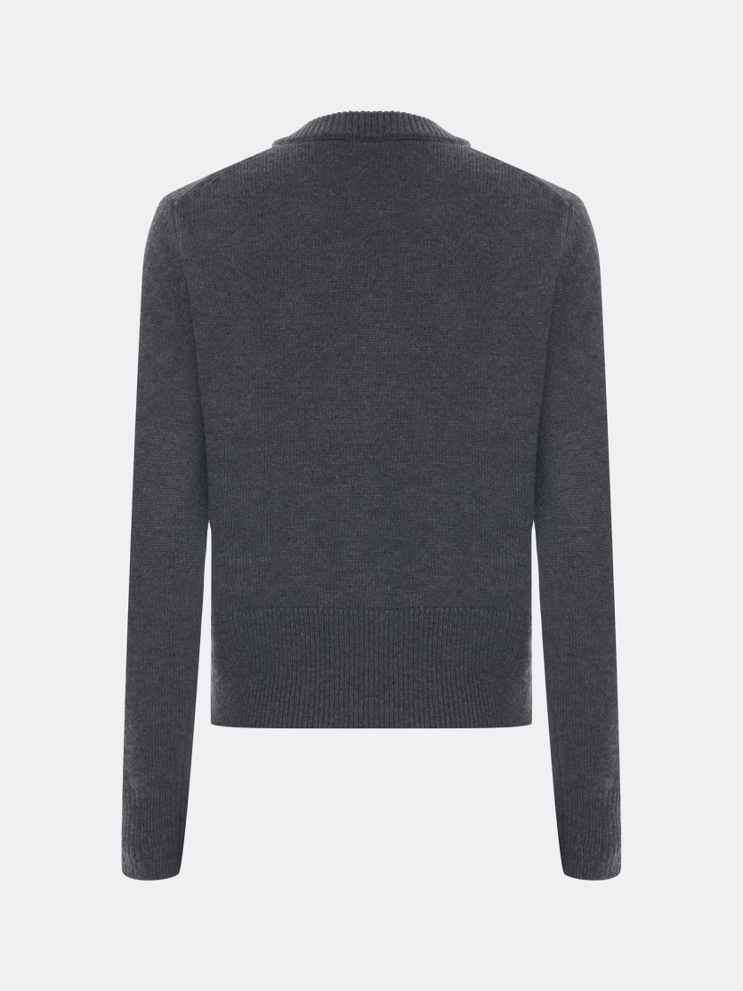 Вязаный кардиган с декоративными перьями и кристаллами