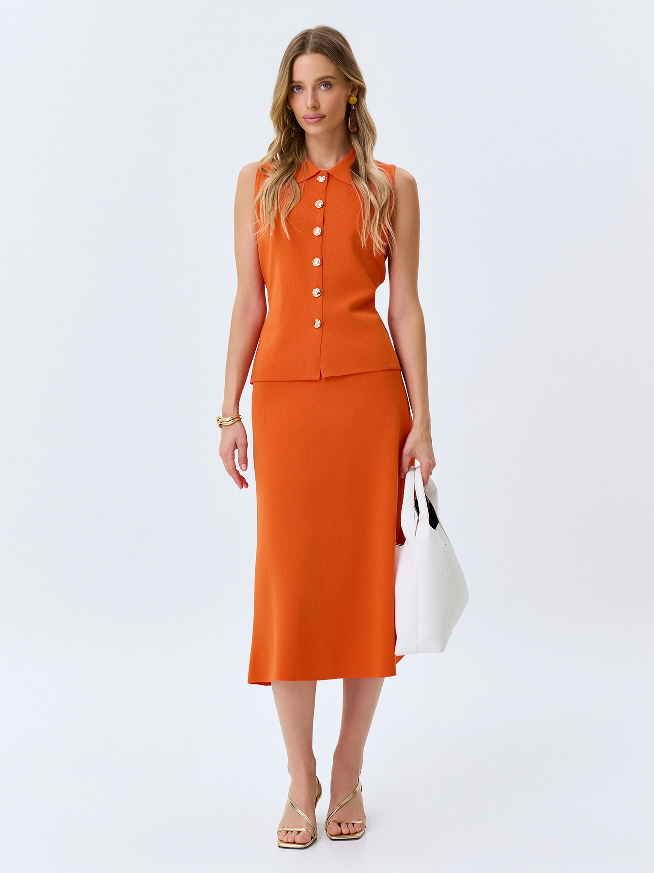 Вязаная юбка миди SAVAGE