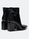 Ботильоны из лаковой кожи
