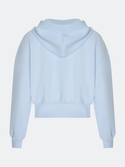 Укороченное худи на молнии