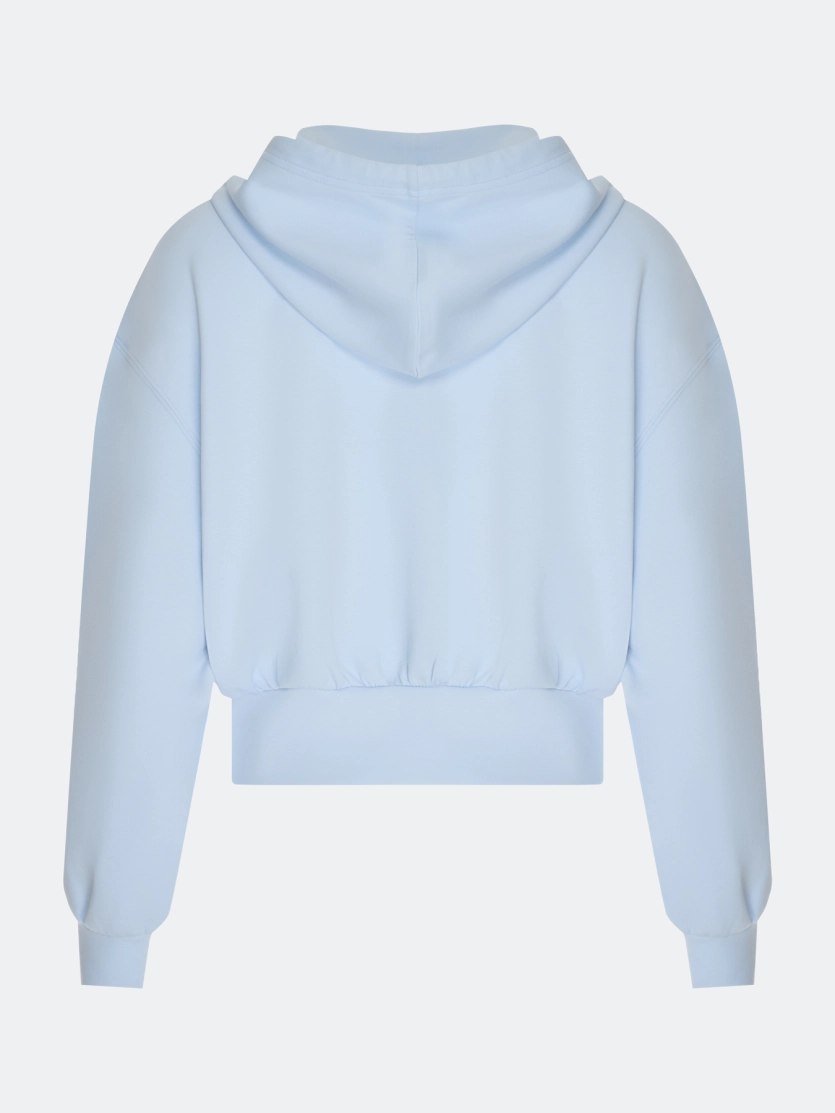 Укороченное худи на молнии