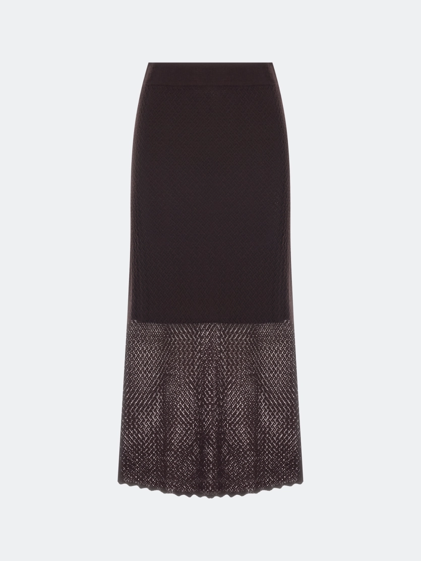 Ажурная юбка-макси