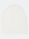 Шапка бини в широкий рубчик с ангорой