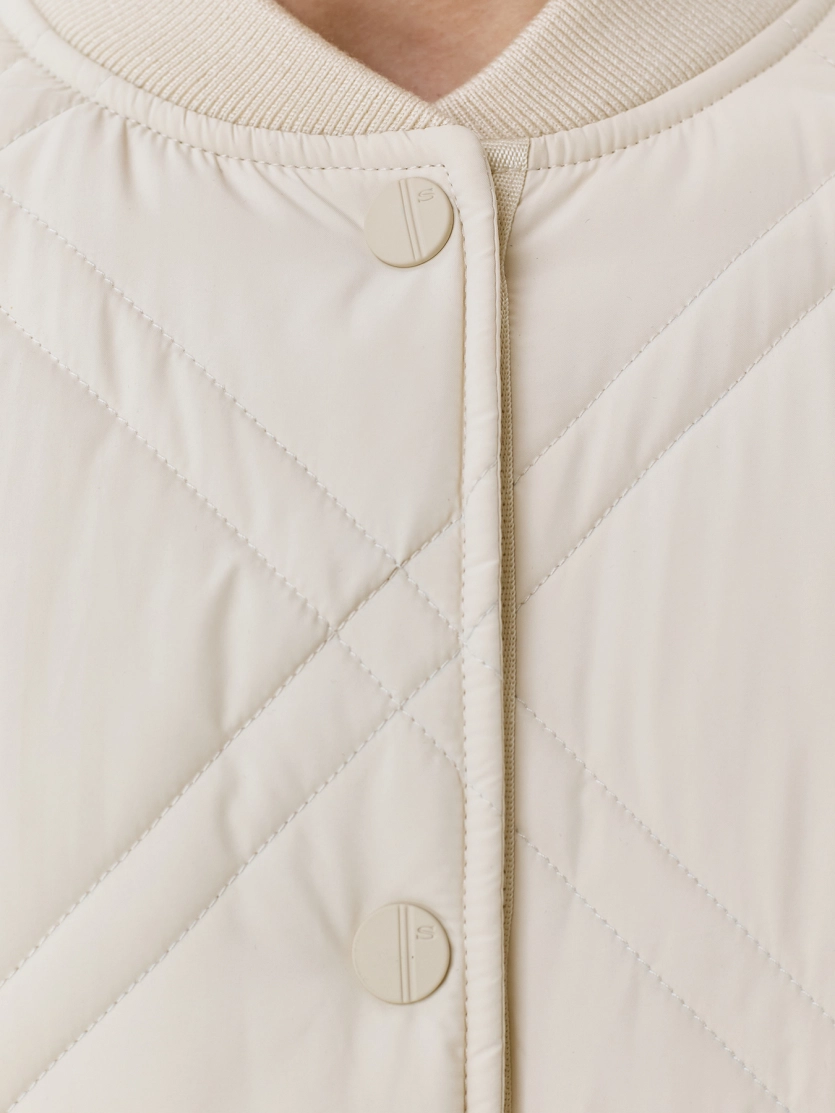 Утепленный жакет с фантазийной стежкой