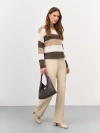 Тонкий джемпер в контрастную полоску